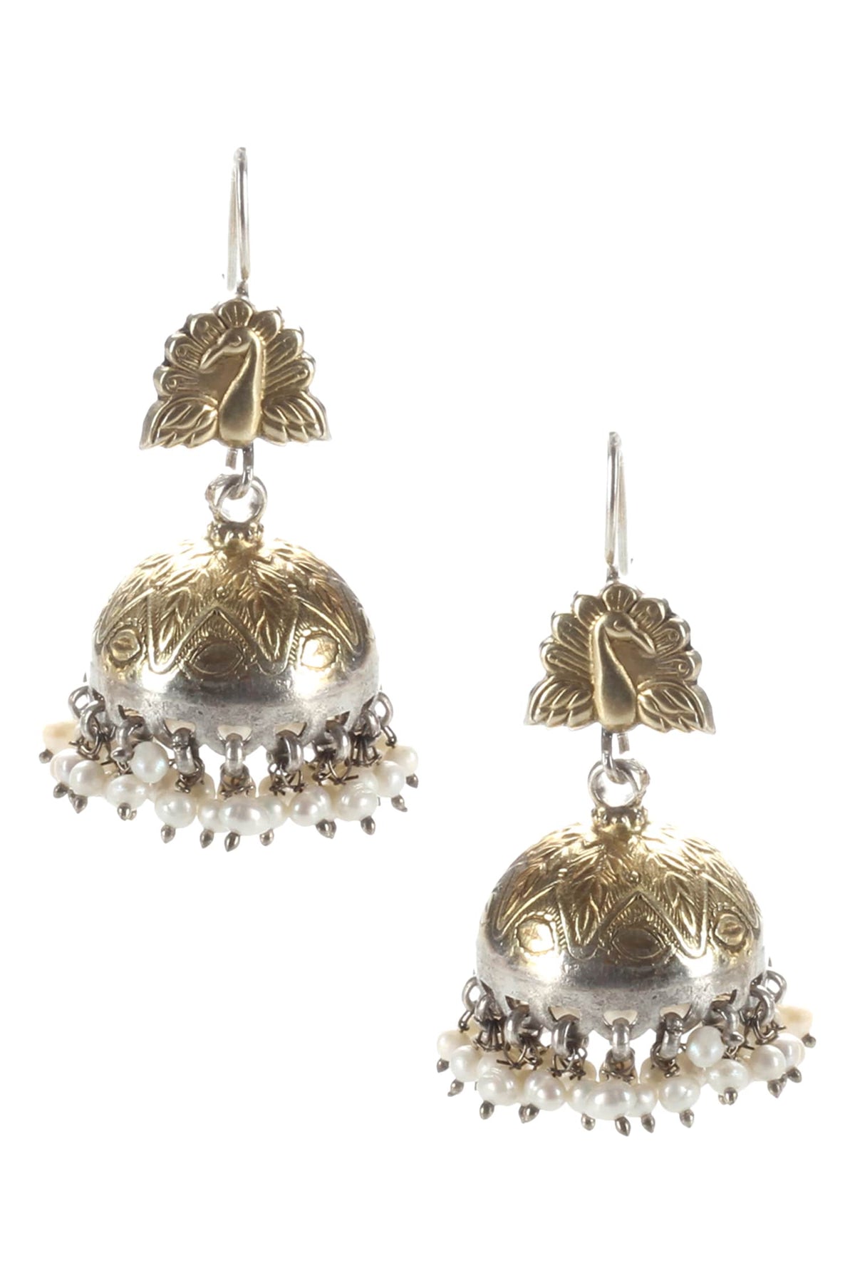 Handmade Bead Drop Jhumkas 