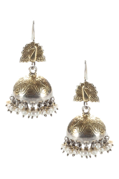 Handmade Bead Drop Jhumkas 