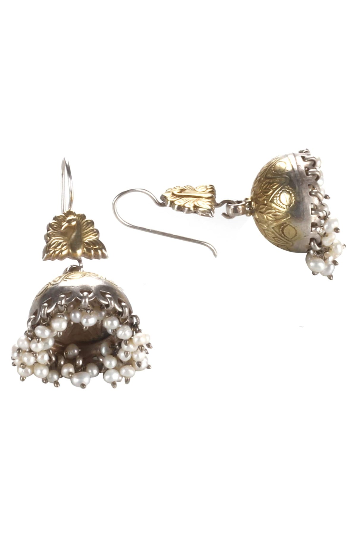 Handmade Bead Drop Jhumkas 