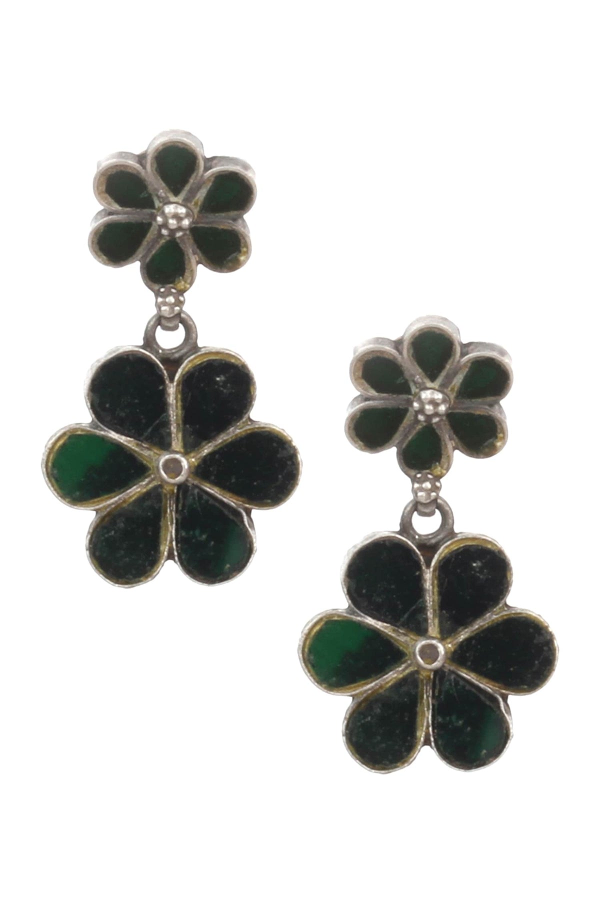 Handmade Floral Tiered Danglers 