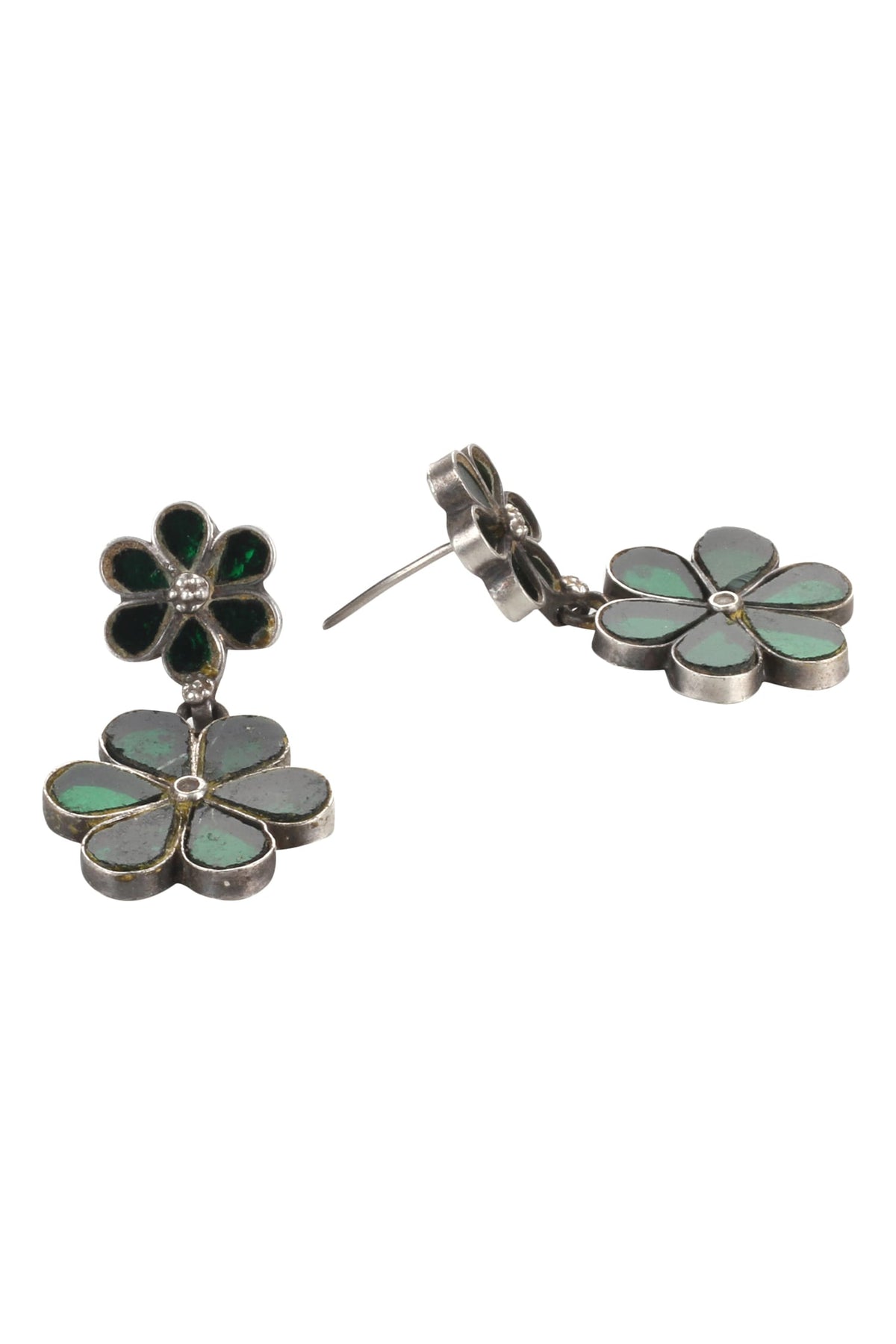 Handmade Floral Tiered Danglers 