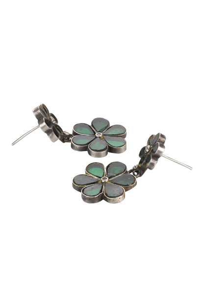 Handmade Floral Tiered Danglers 