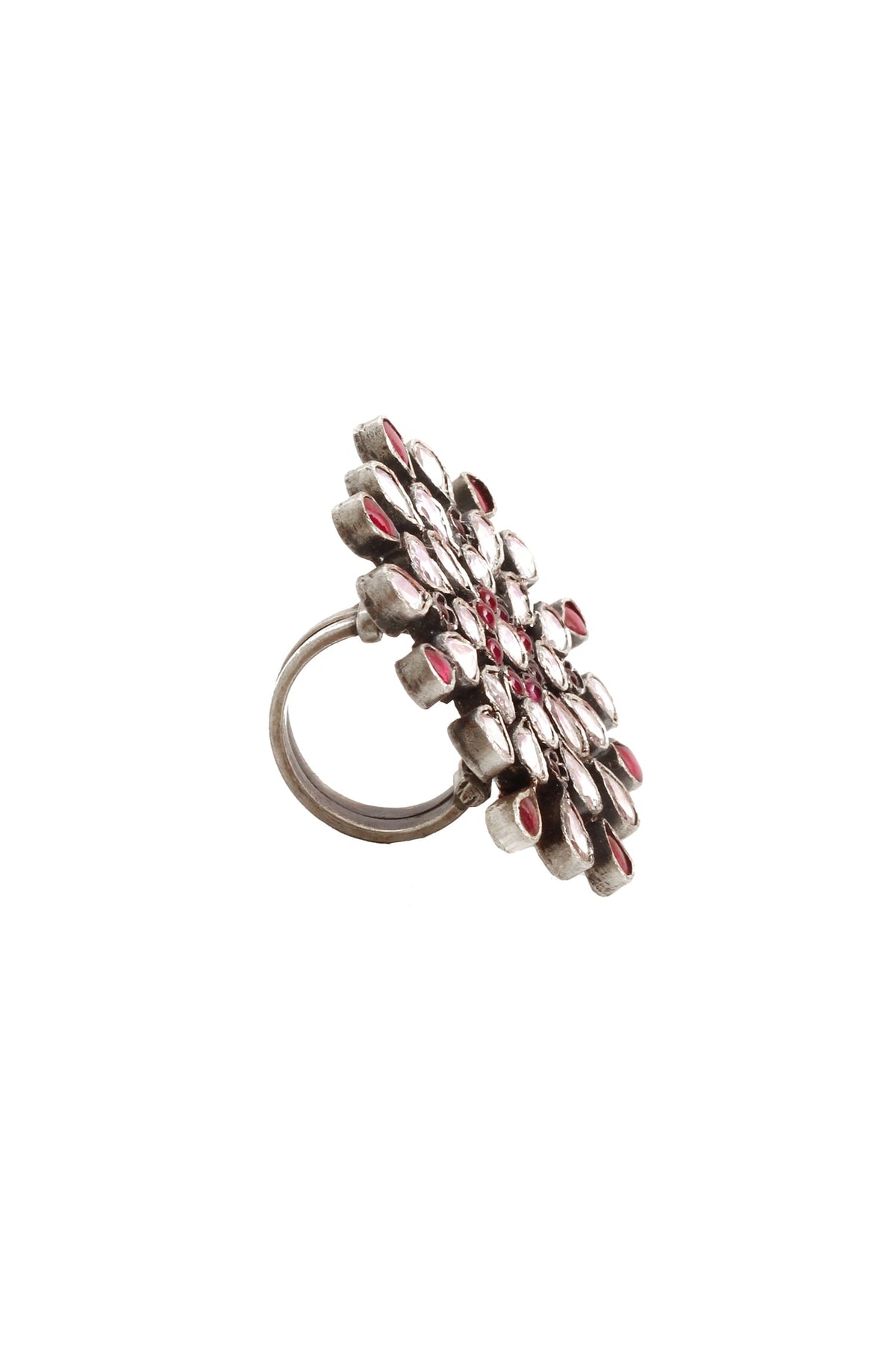 Handmade Kundan Floral Ring 