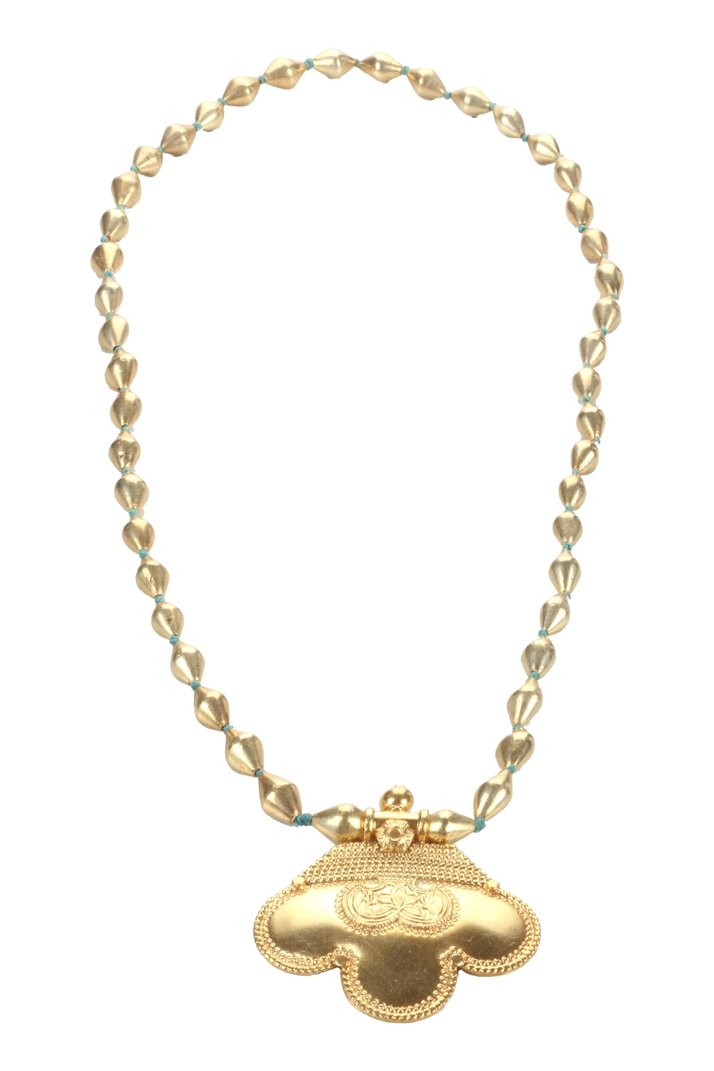 Handmade Carved Pendant Necklace 