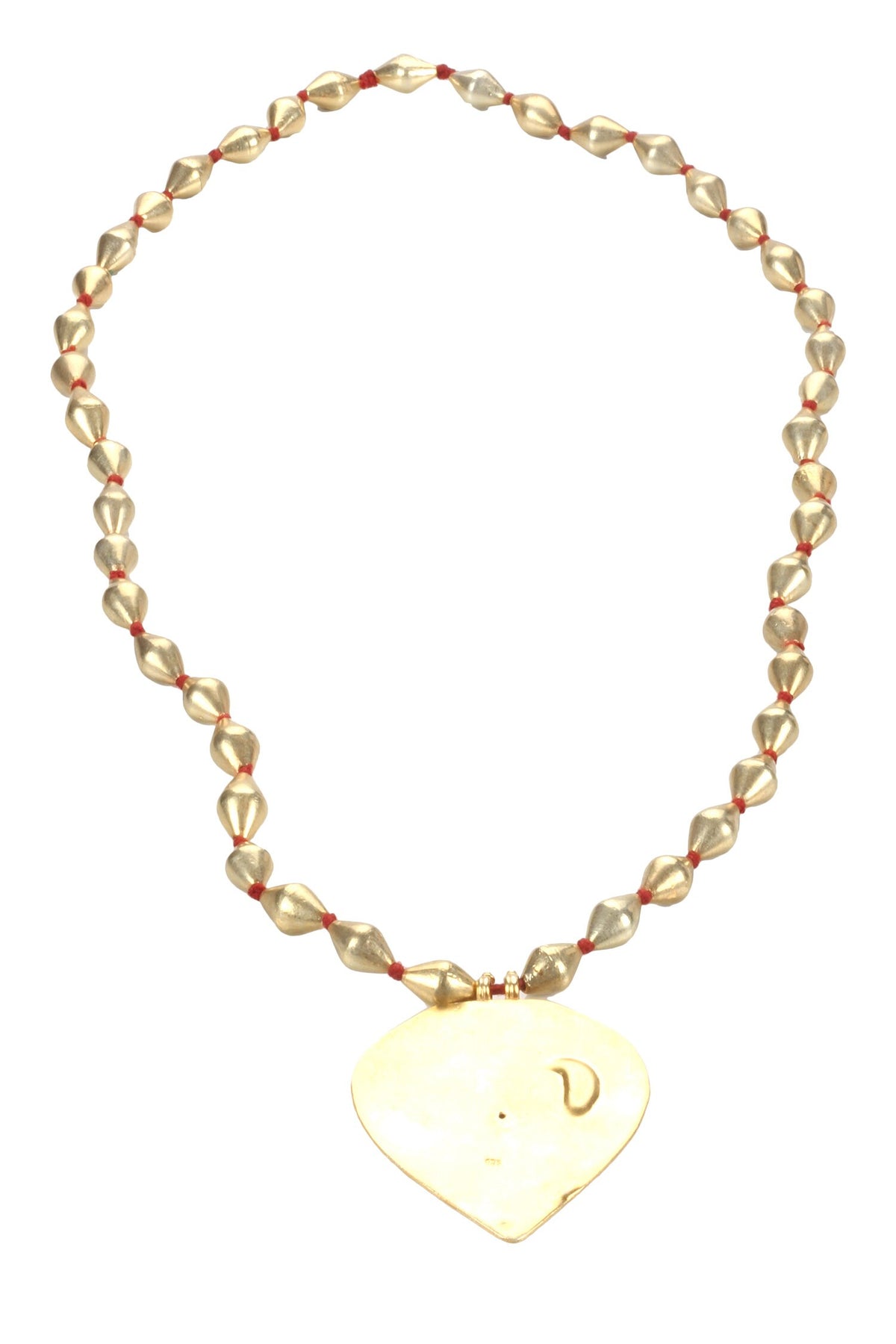 Handmade Carved Pendant Necklace 