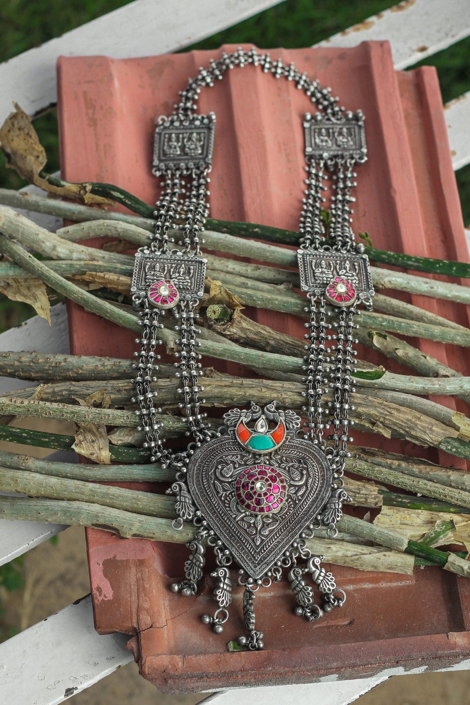 Handmade Kundan Pendant Necklace 