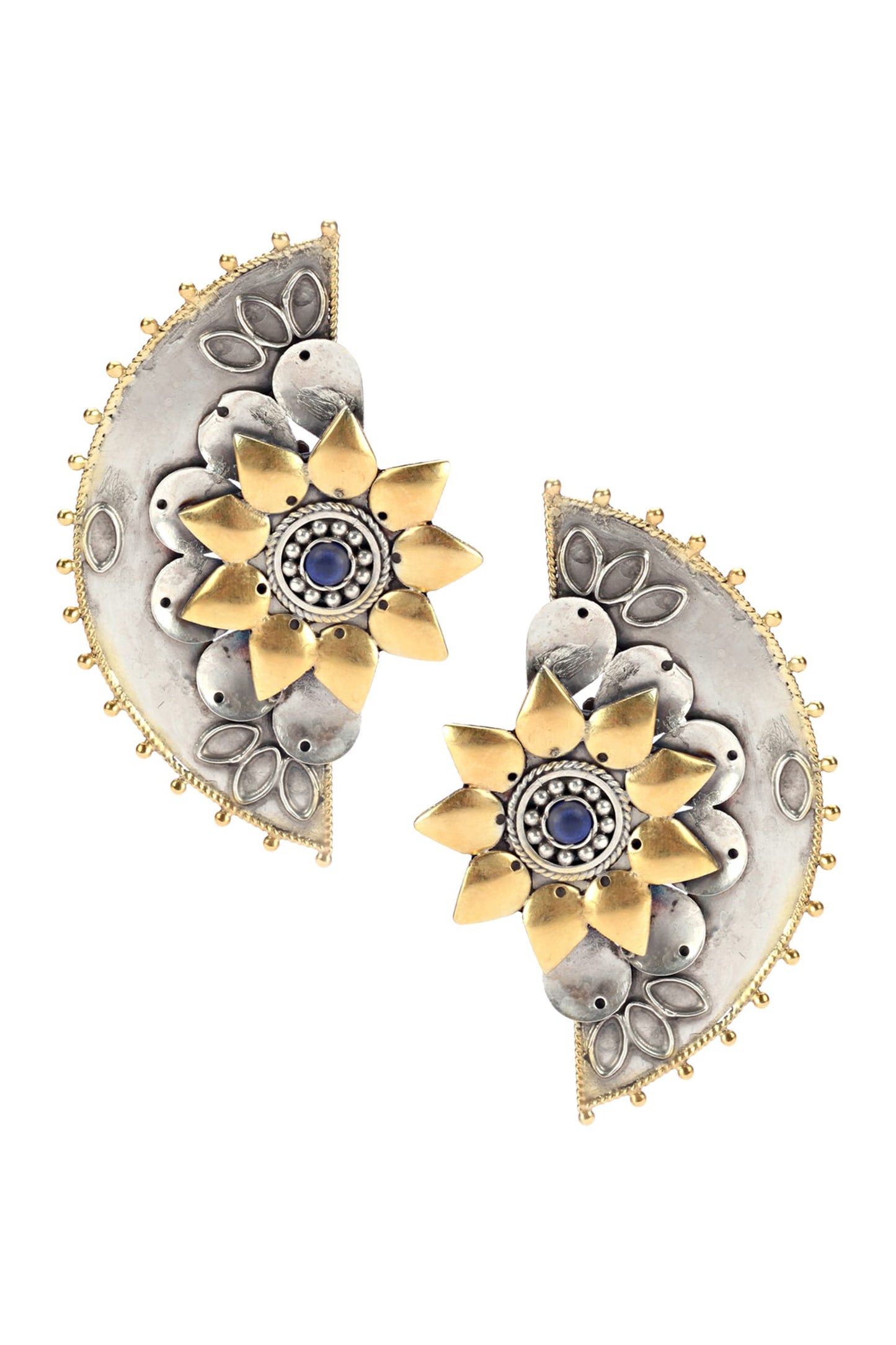 Handmade Floral Statement Studs 