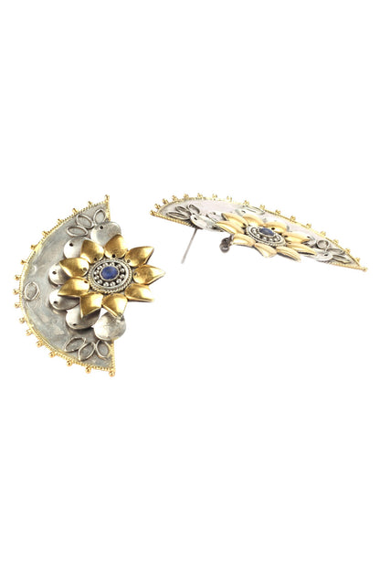 Handmade Floral Statement Studs 