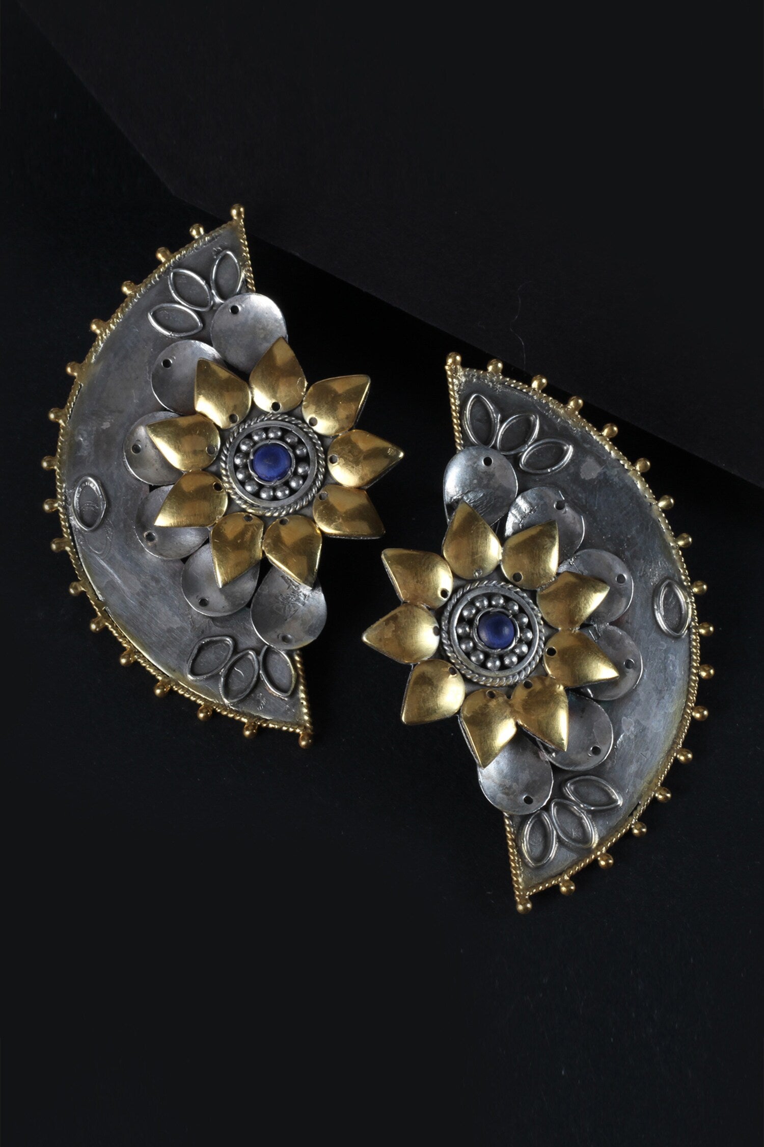Handmade Floral Statement Studs 