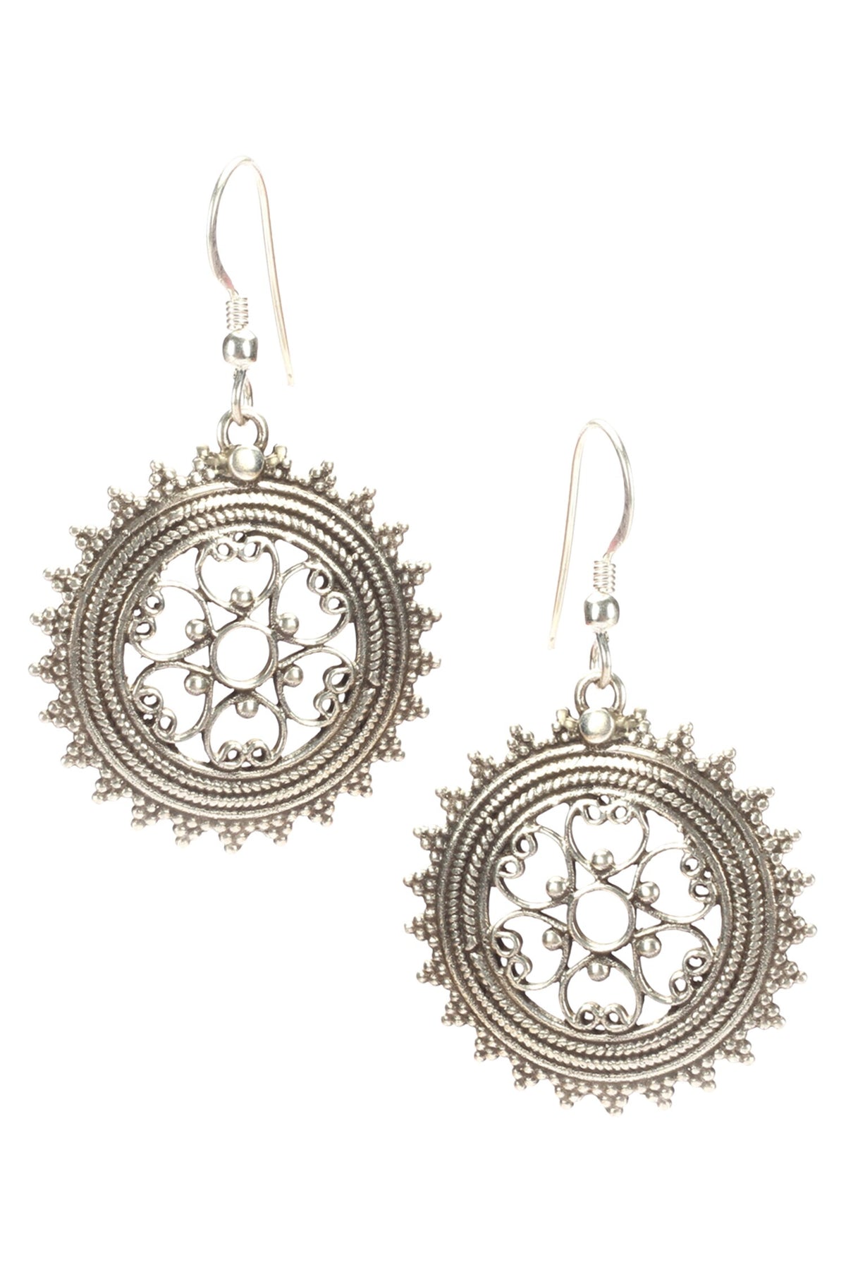 Handmade Circular Danglers 