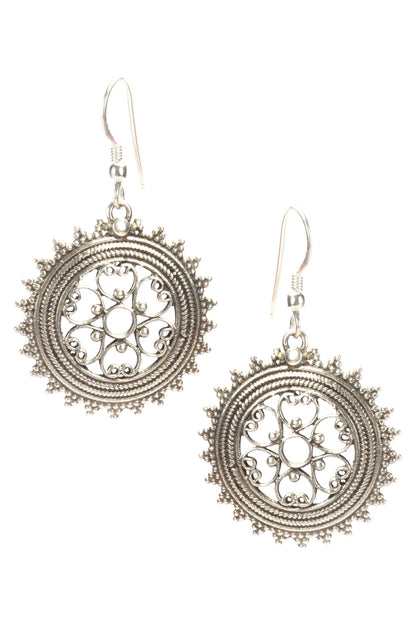 Handmade Circular Danglers 