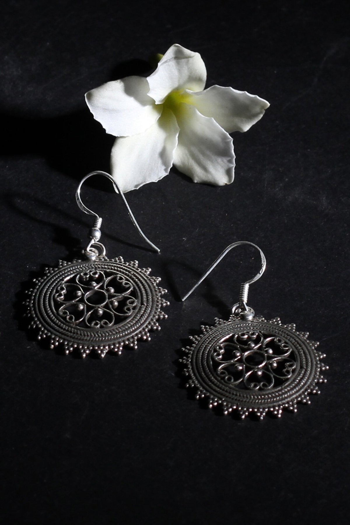 Handmade Circular Danglers 