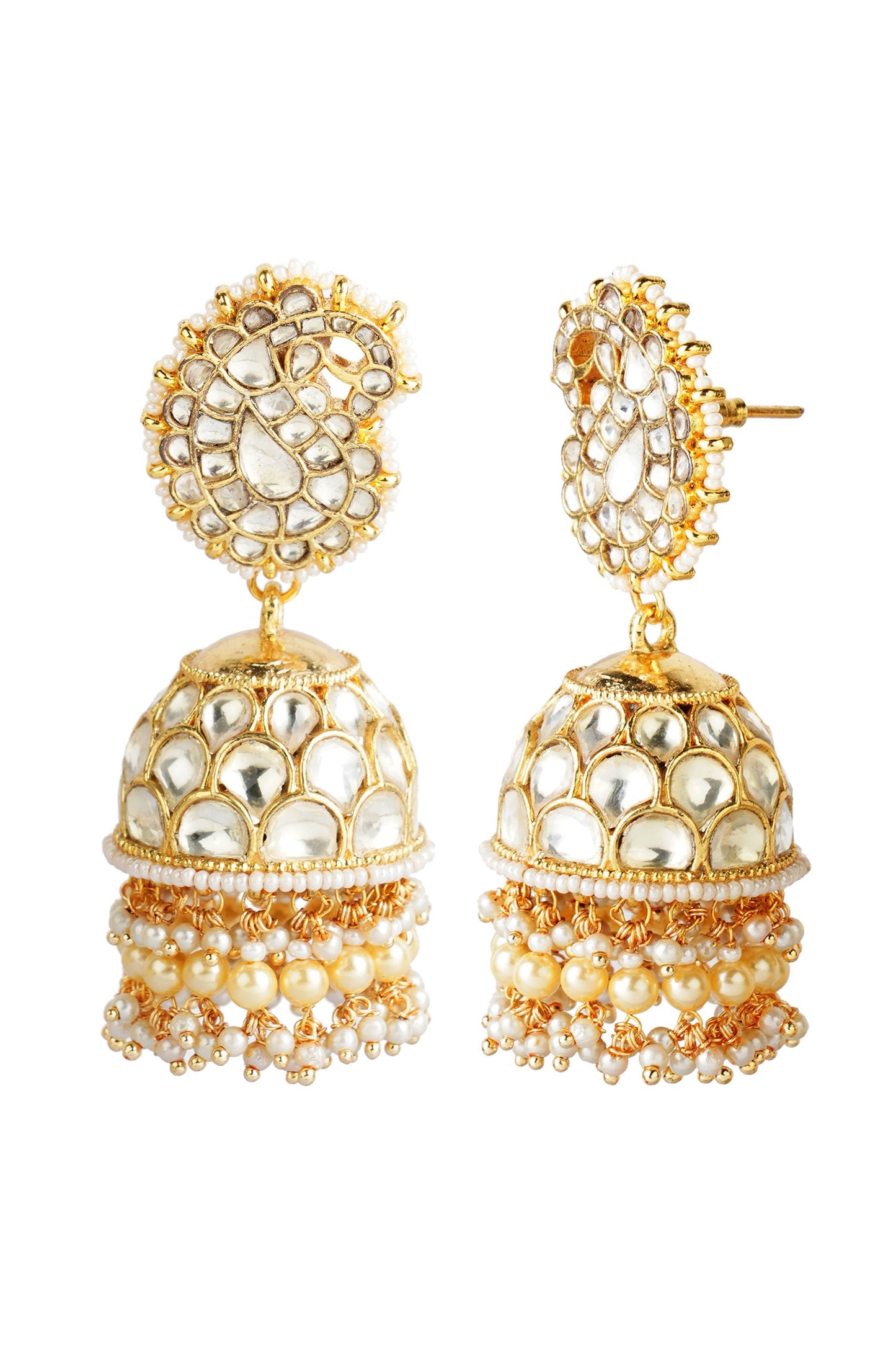 Kundan Paisley Jhumkas 