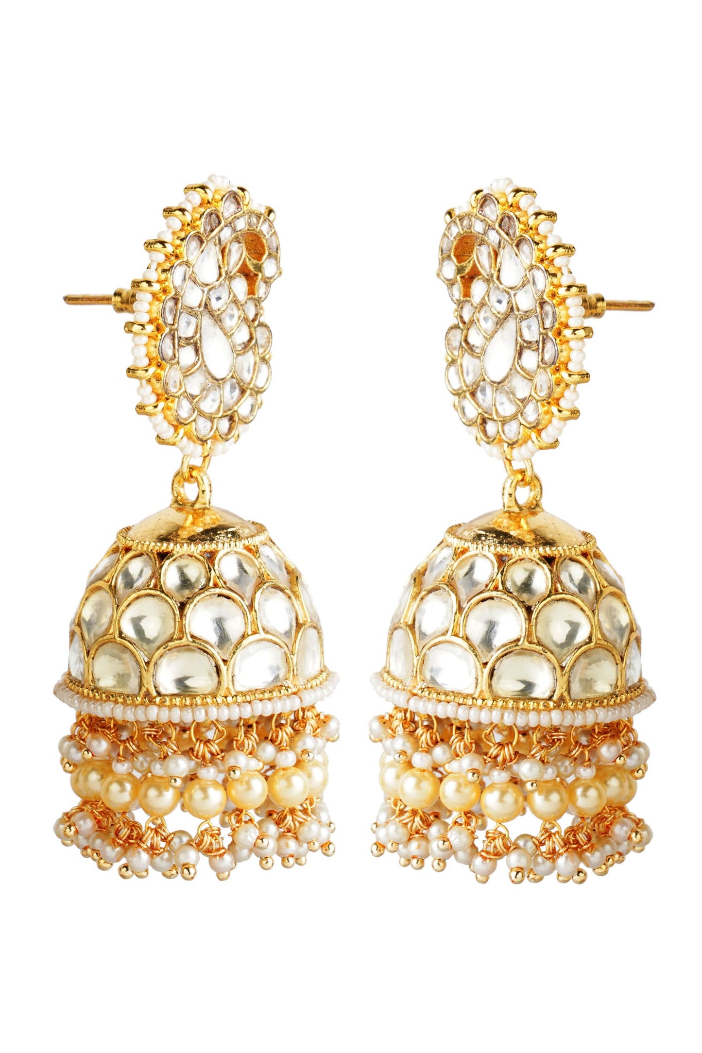 Kundan Paisley Jhumkas 