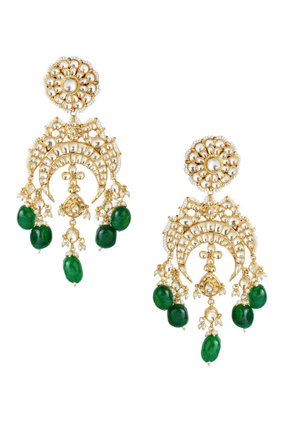 Kundan Floral Danglers 