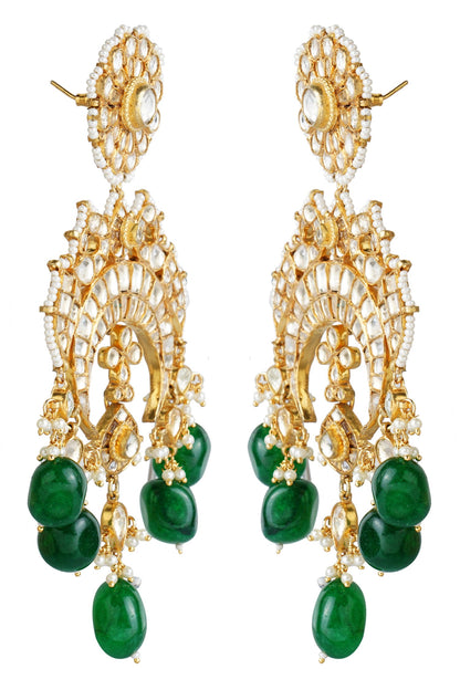 Kundan Floral Danglers 