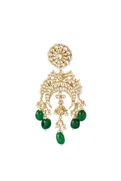 Kundan Floral Danglers 