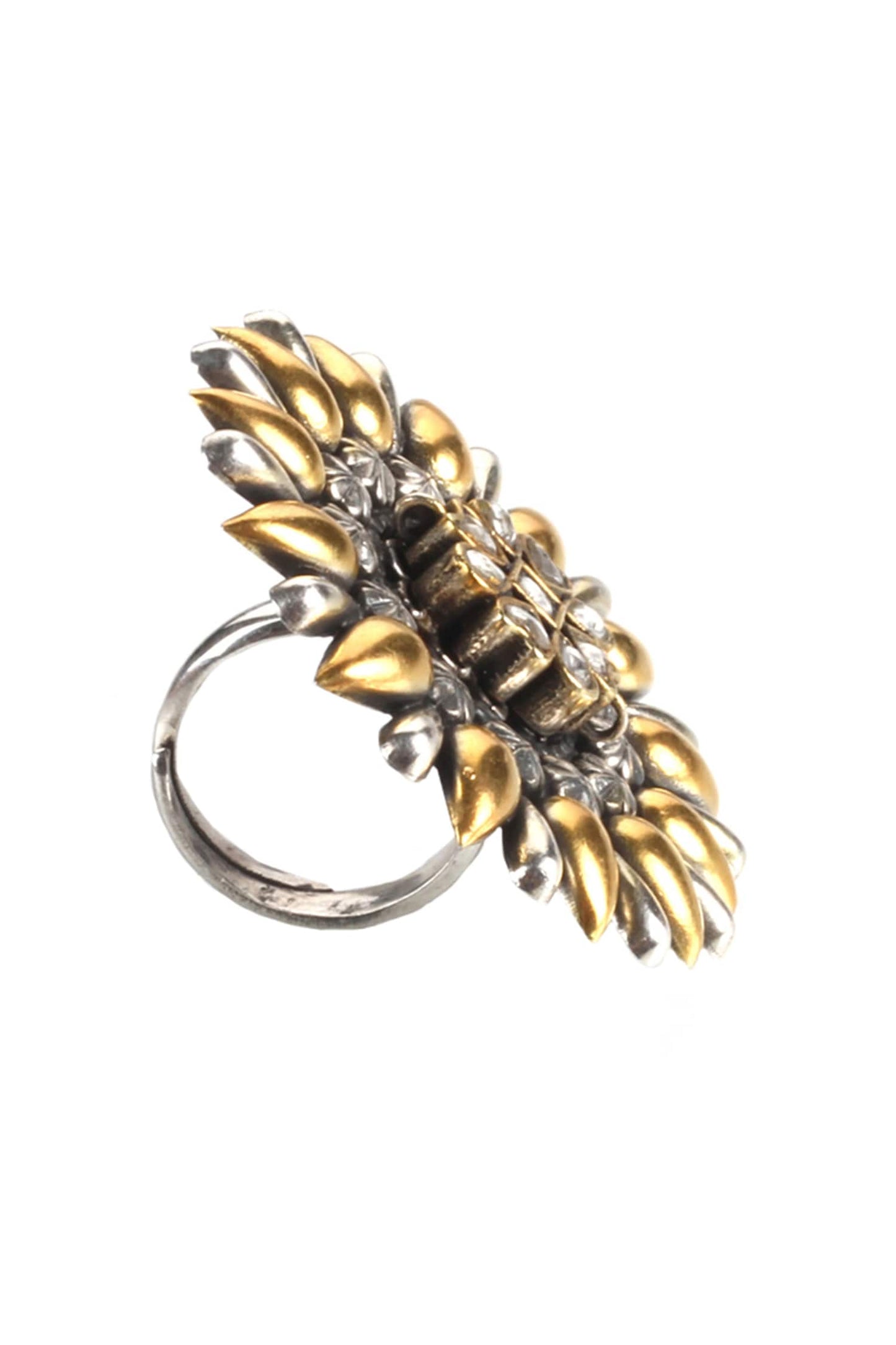 Handmade Kundan Floral Ring 