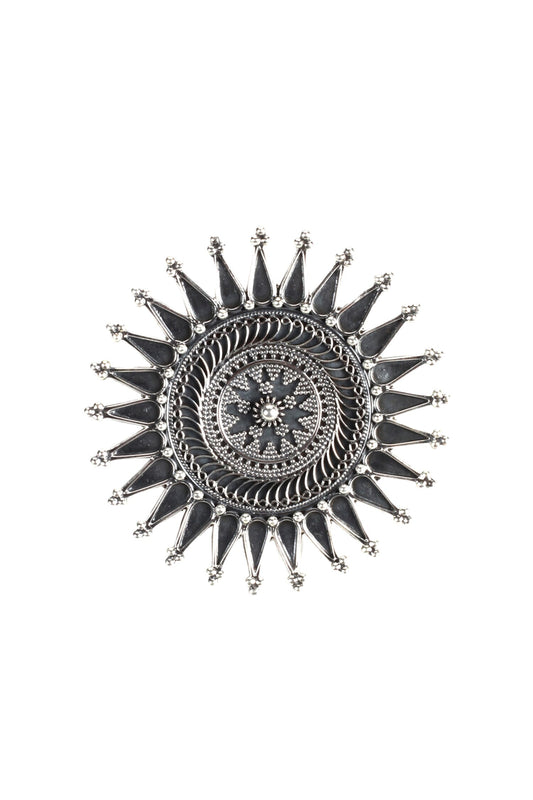 Handmade Carved Sun Ring 
