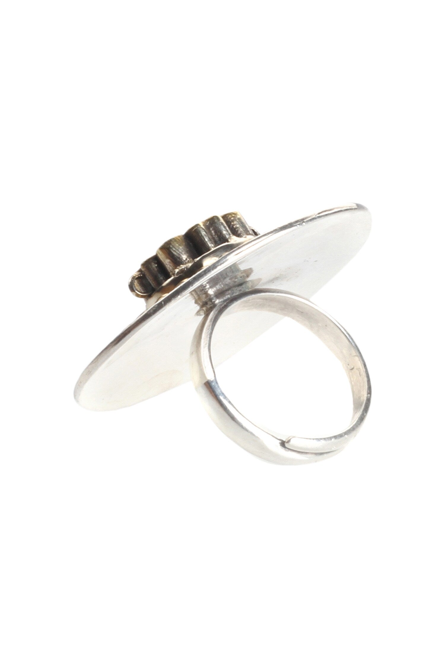Handmade Carved Stone Ring 