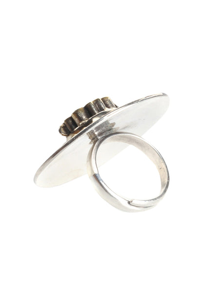 Handmade Carved Stone Ring 