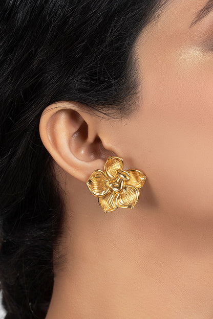 Handcrafted Fiore Floral Studs 