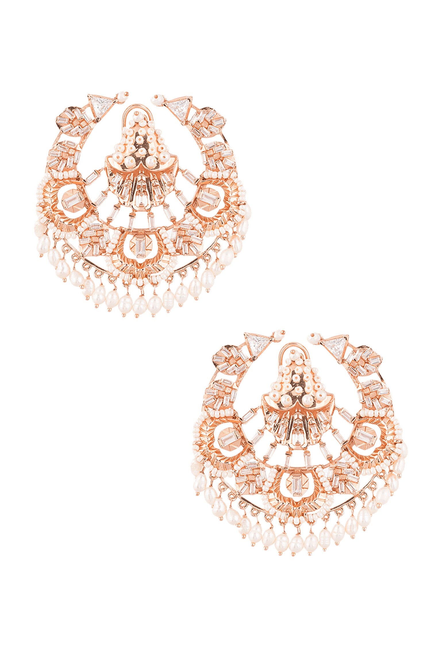 Clair De Lune Chandbali Studs 