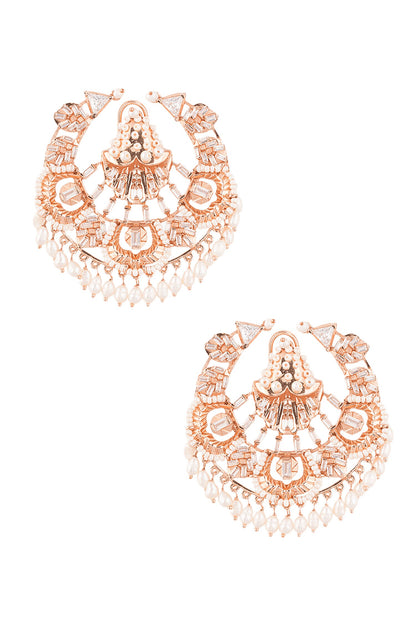 Clair De Lune Chandbali Studs 