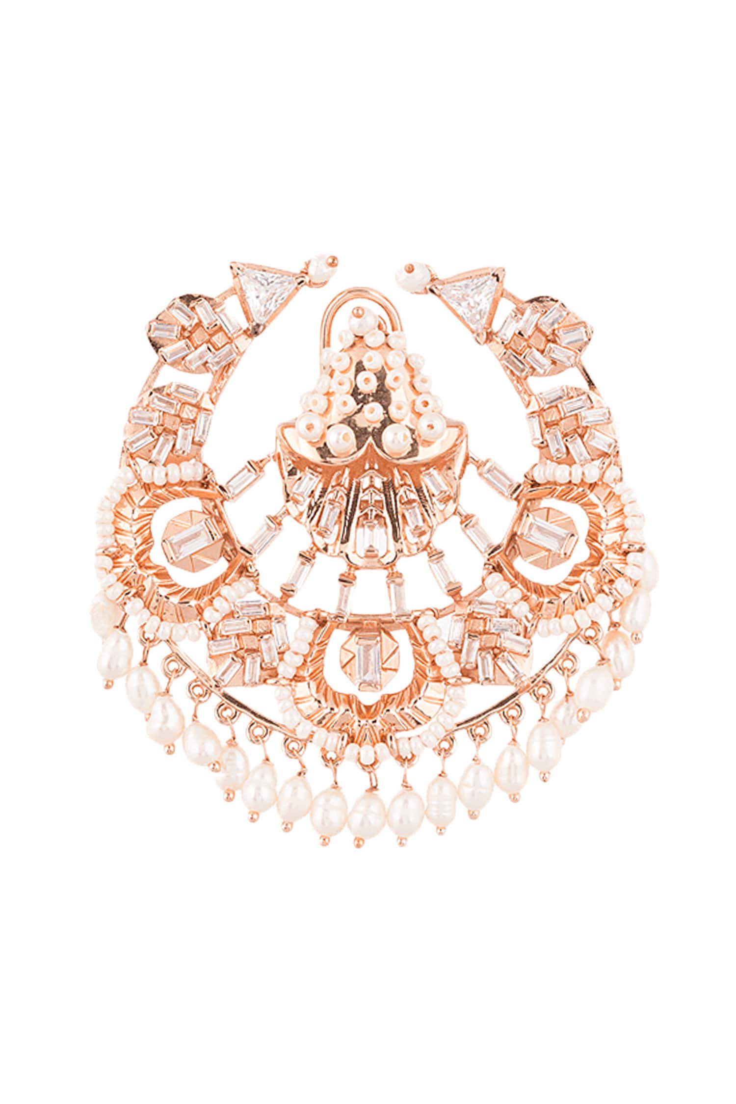 Clair De Lune Chandbali Studs 