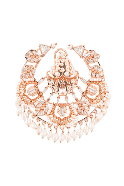 Clair De Lune Chandbali Studs 