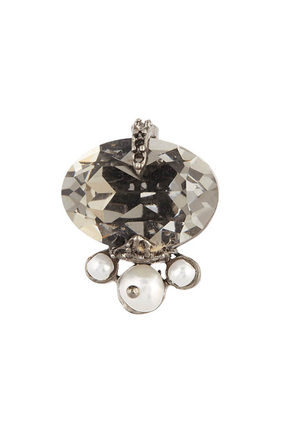 Noir Petit Crystal Studs 