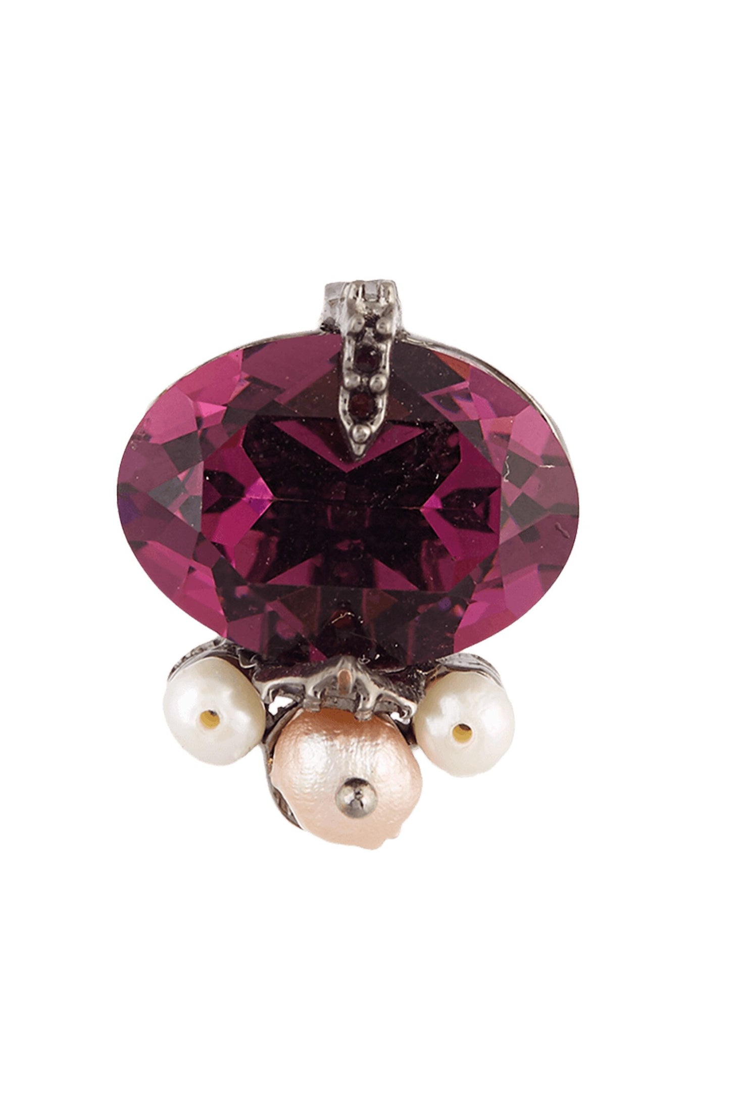 Rouge Petit Crystal Studs 