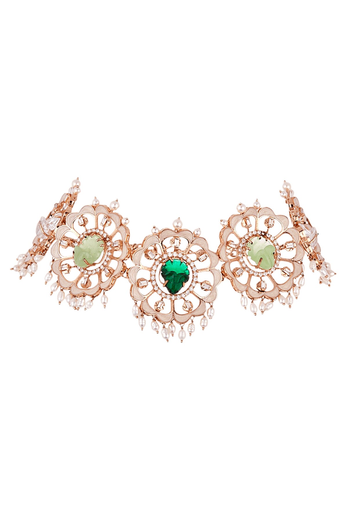 Contessa Floral Stone Choker 