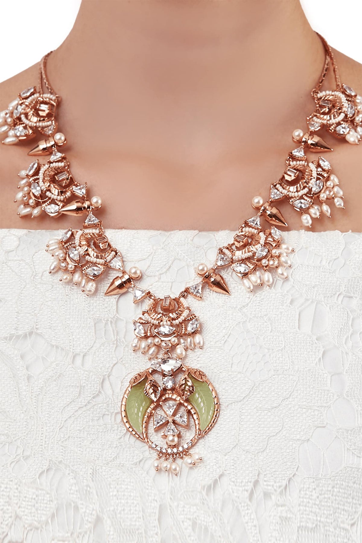 Celeste Crystal Pendant Necklace 