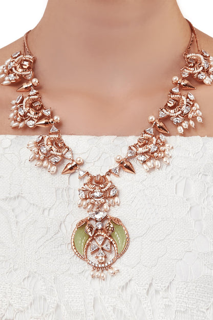 Celeste Crystal Pendant Necklace 