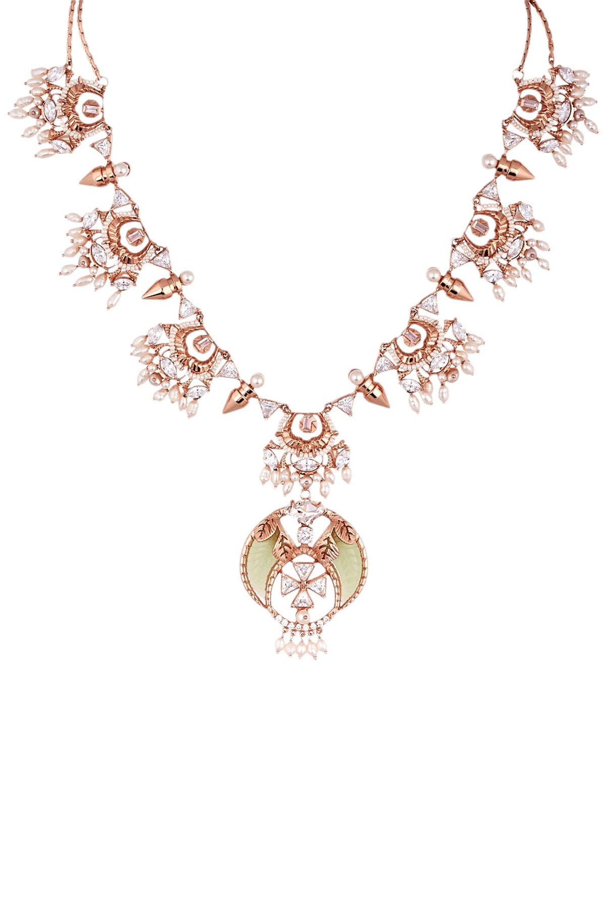 Celeste Crystal Pendant Necklace 