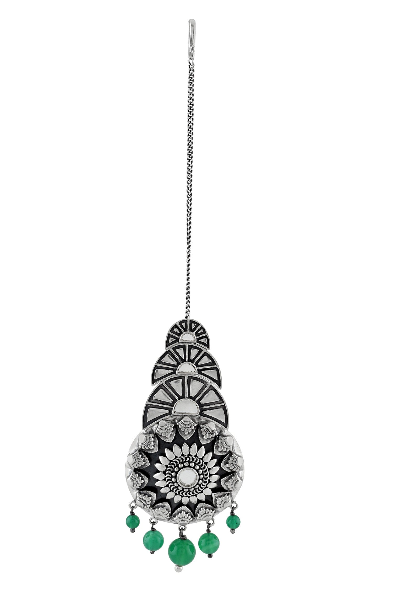 Oxidized Mirror Danglers 