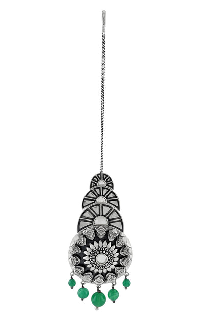 Oxidized Mirror Danglers 