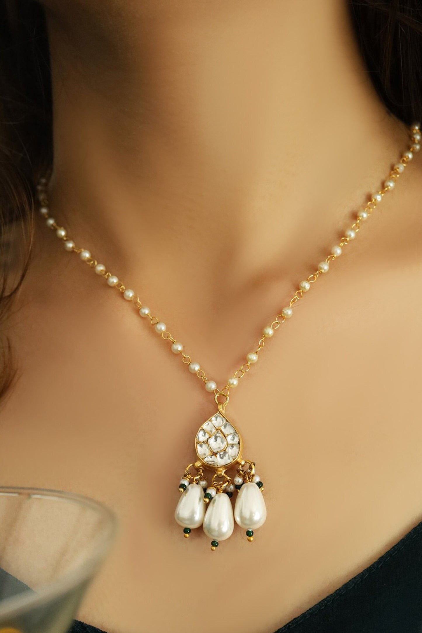 Kundan Pendant Necklace 