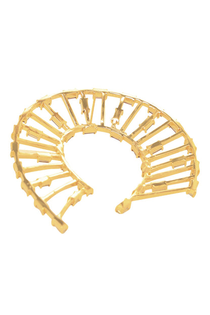 Horseshoe Shaped Studded Earrings 