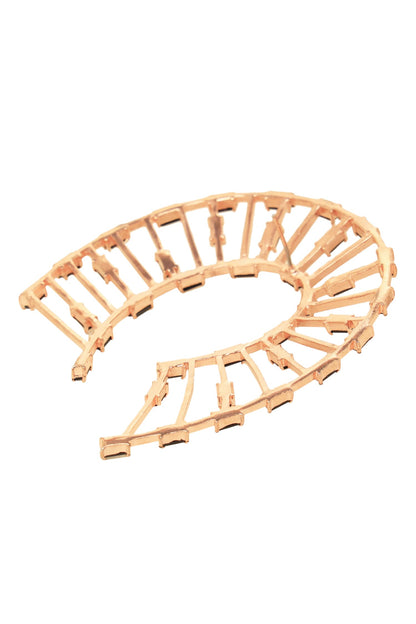 Horseshoe Shaped Studded Earrings 
