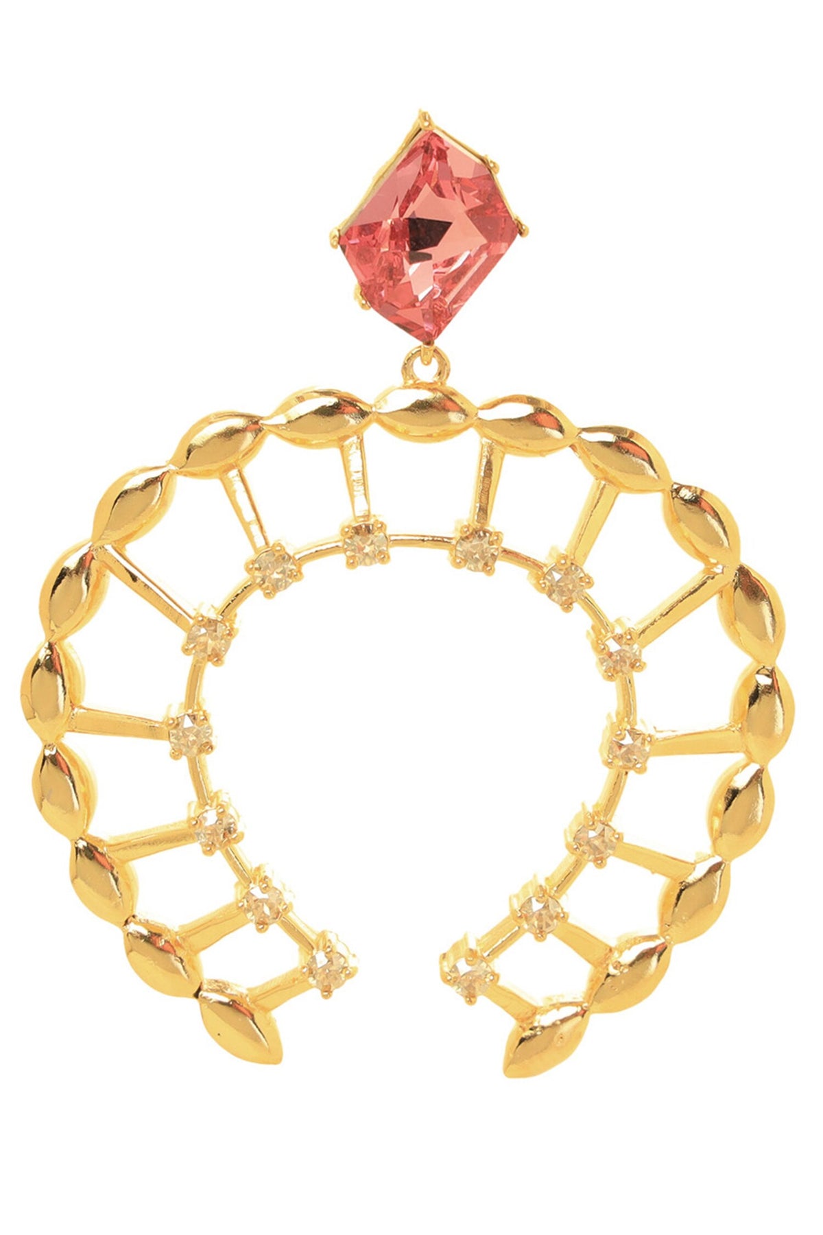 Horseshoe Shaped Studded Danglers 