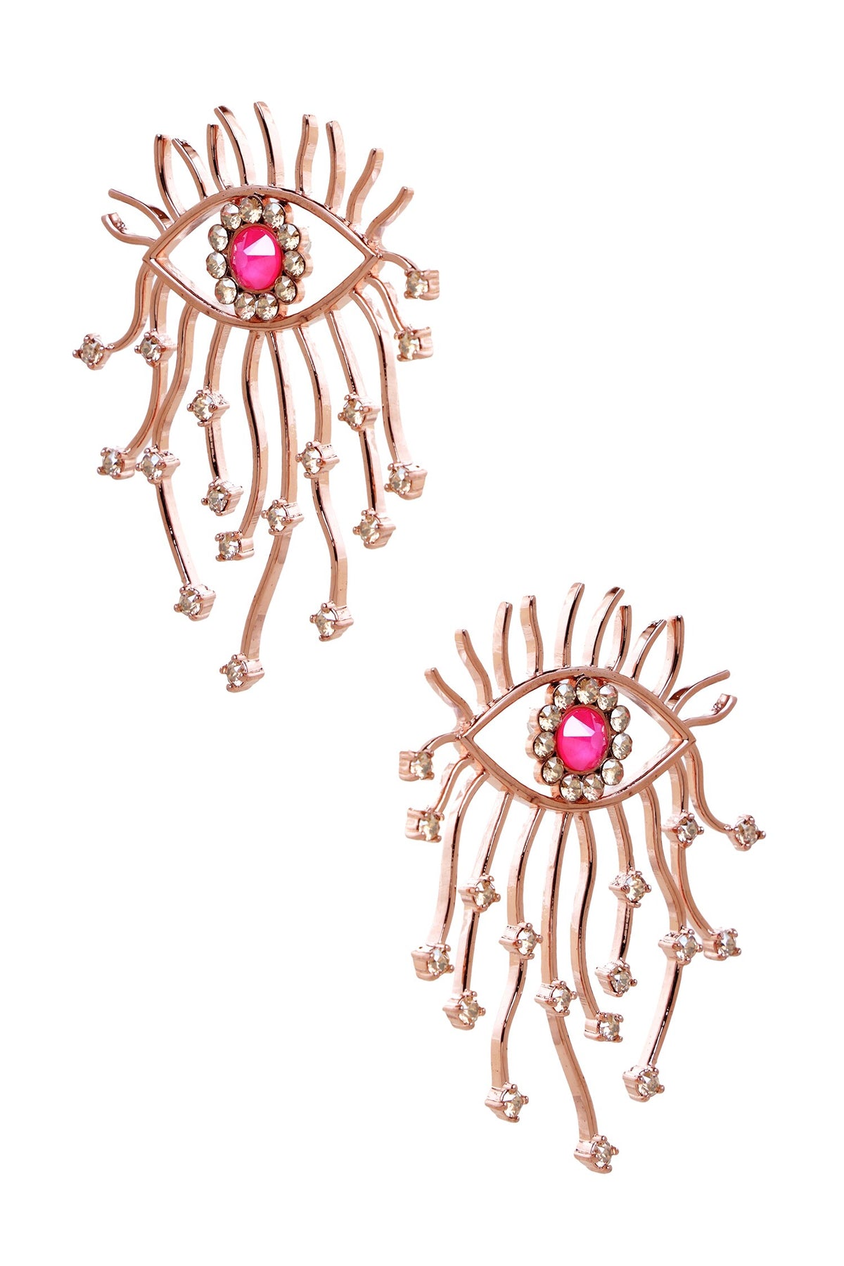 Evil Eye Studded Earrings 
