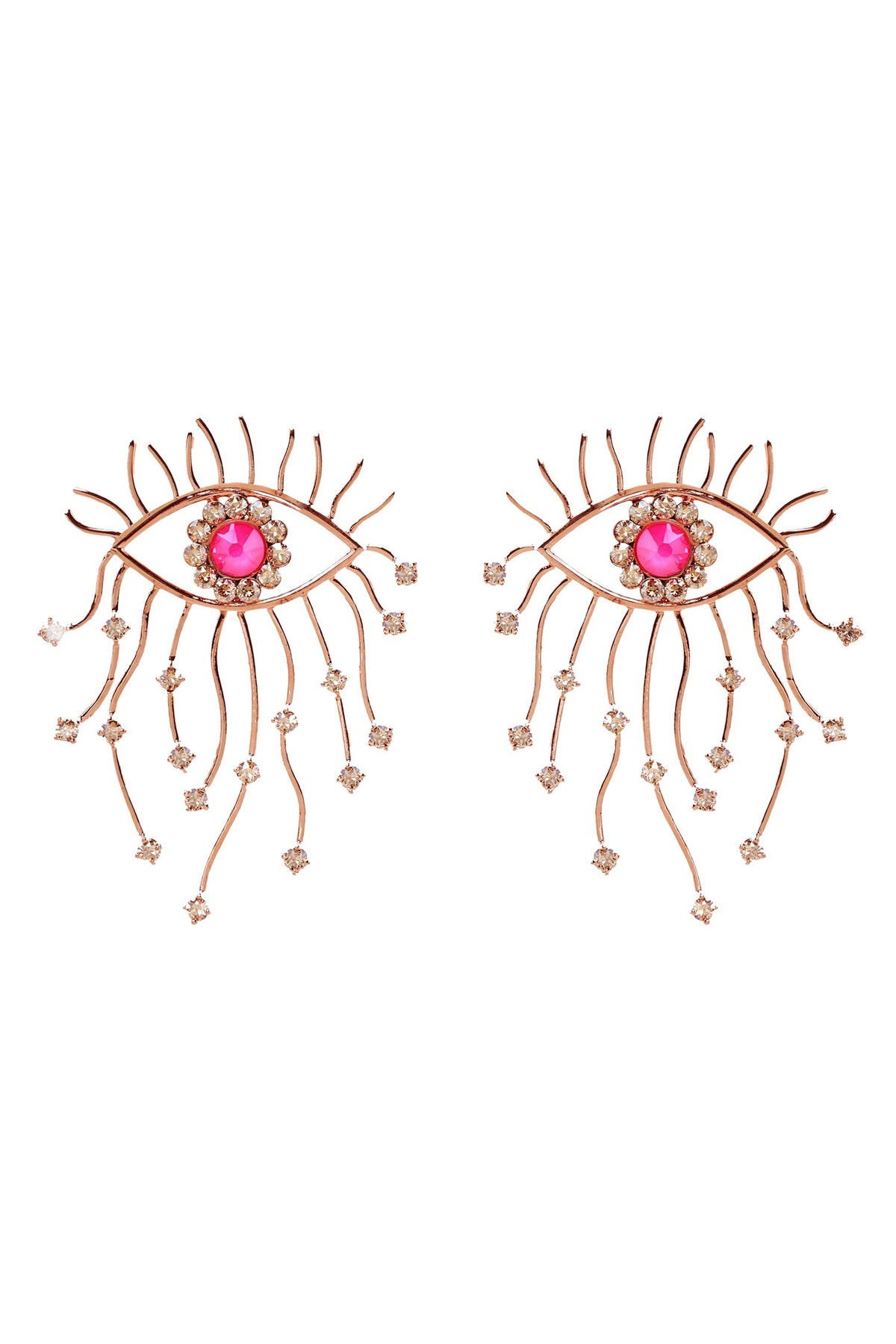 Evil Eye Studded Earrings 