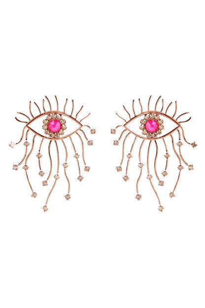 Evil Eye Studded Earrings 