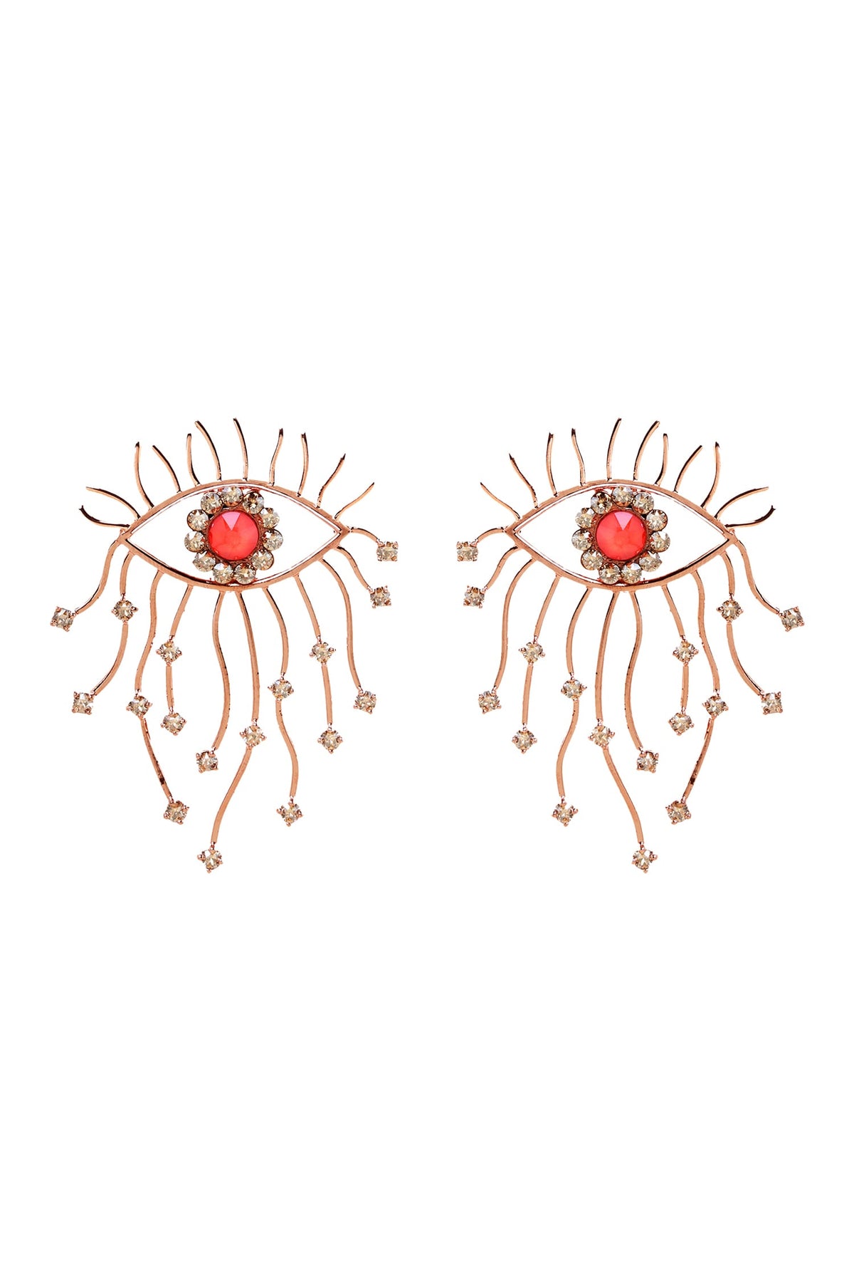 Evil Eye Studded Earrings 