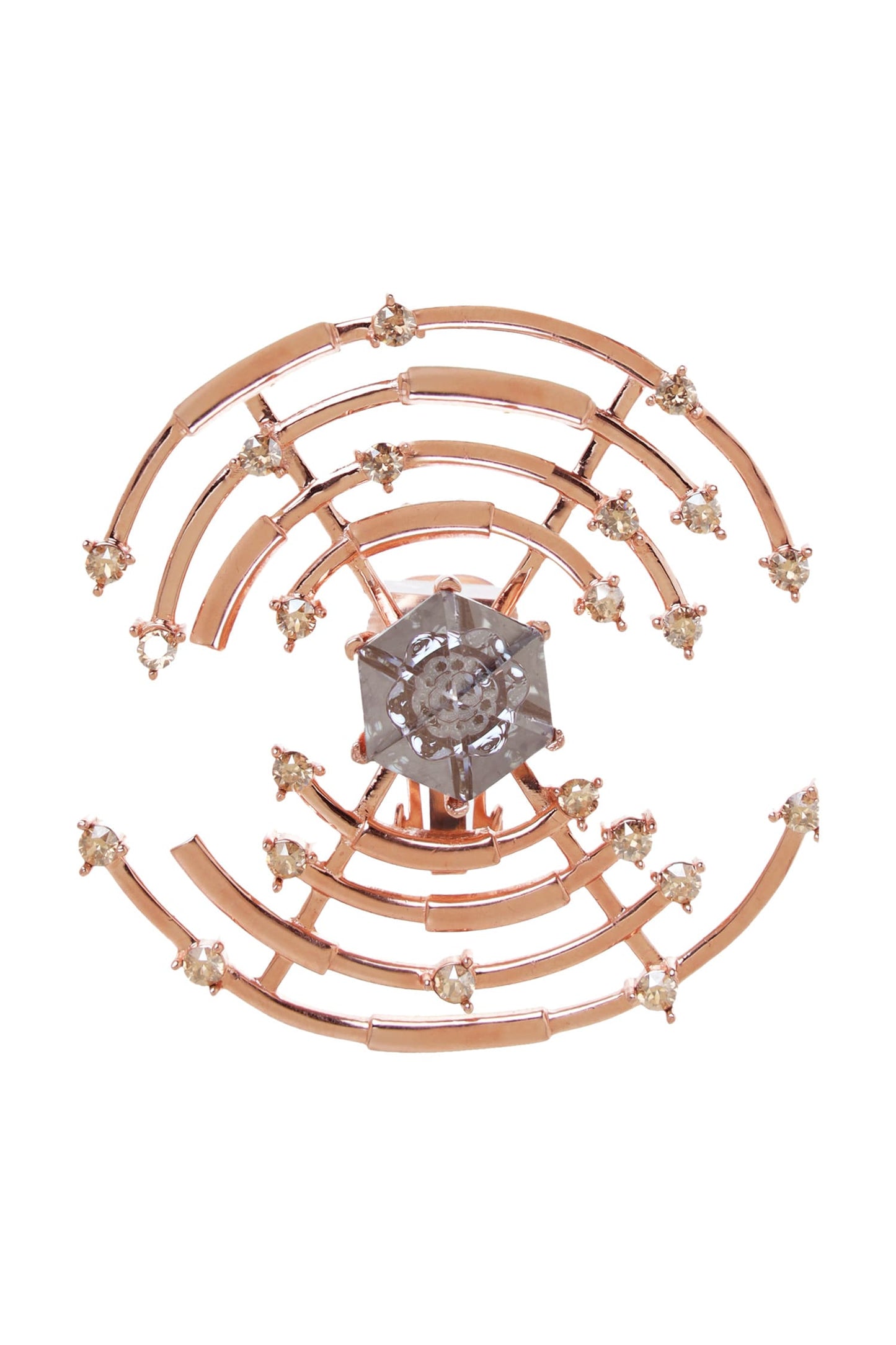 Round Structured Earrings 