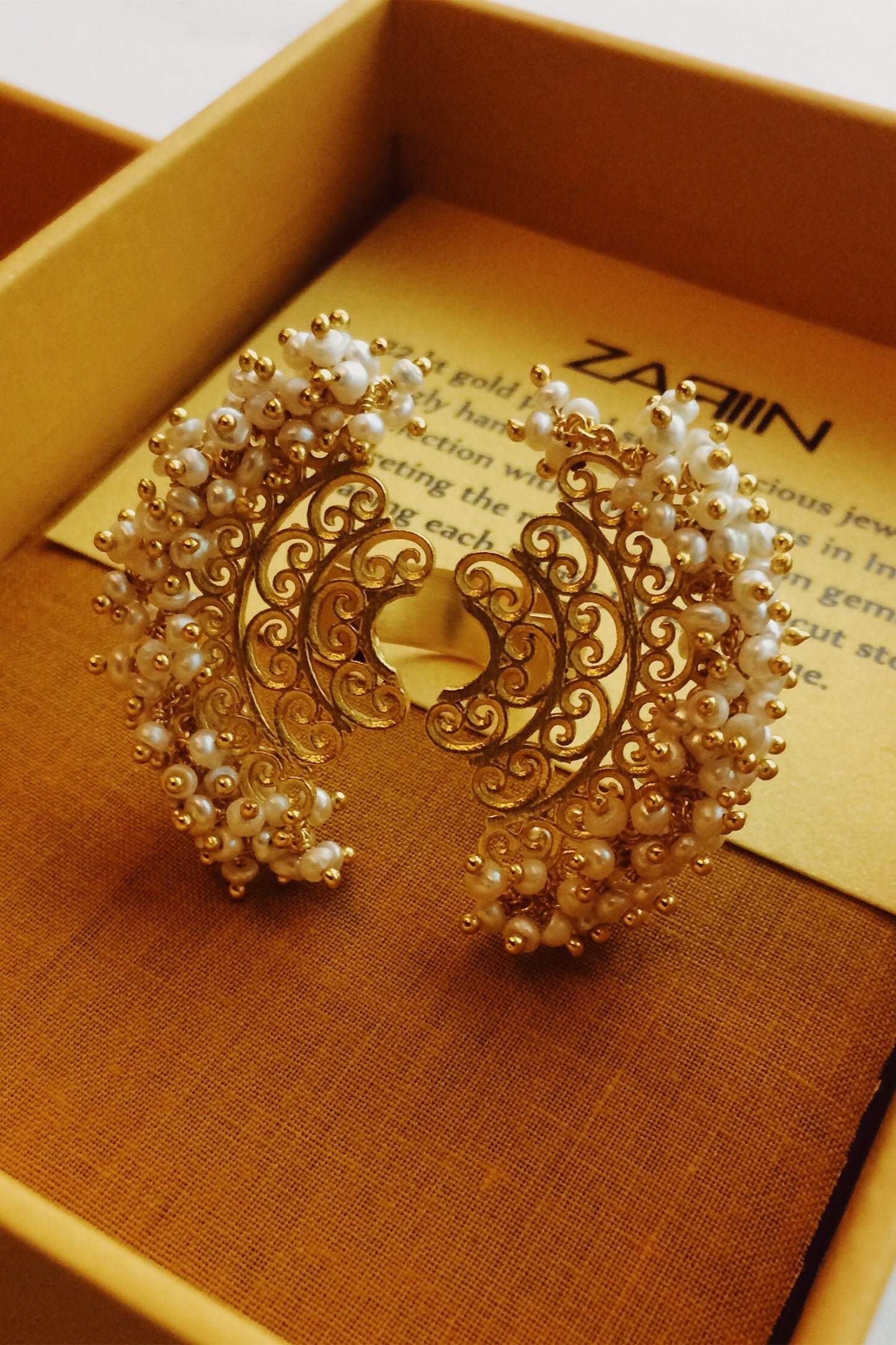 Floral Motif Open Ring 