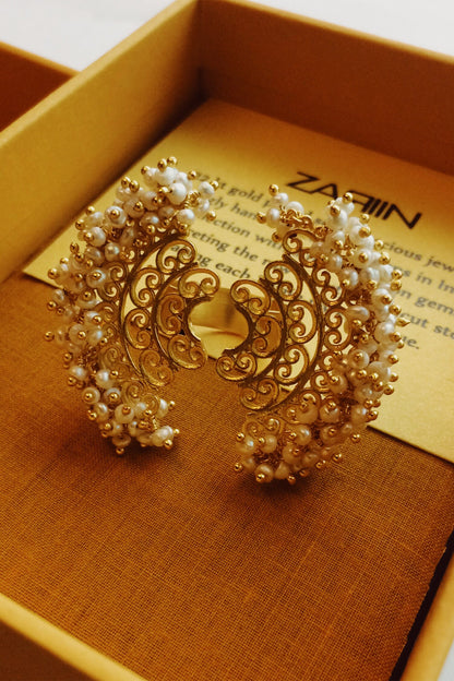 Floral Motif Open Ring 