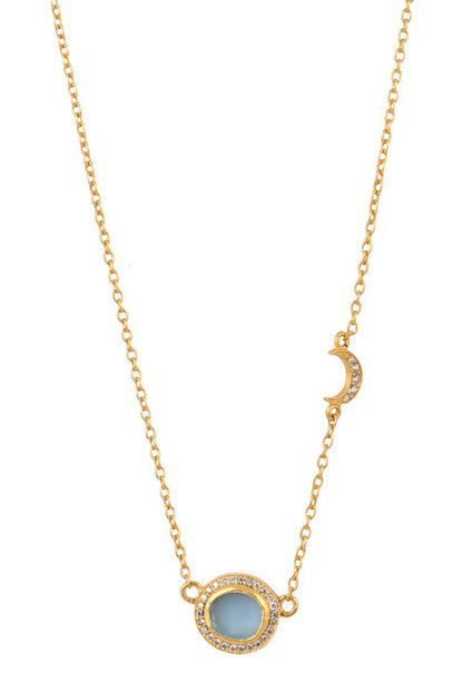 Studded Pendant Necklace 